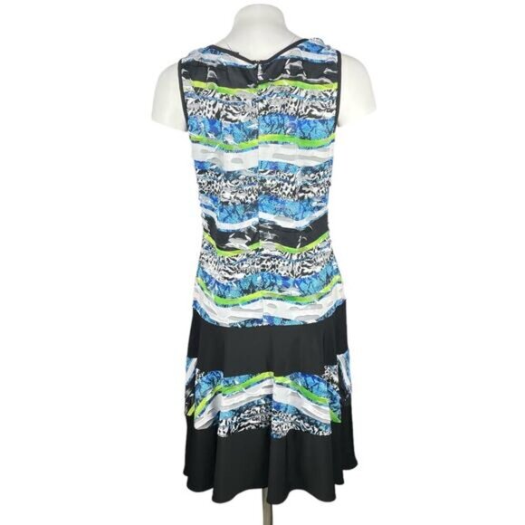 FRANK LYMAN Design Animal Print Dress Sz 10 - Picture 3 of 4